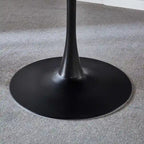 42.1 Tulip Dining Table With Round Table Top and Pedestal for 4-6 People