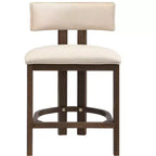 Christopher Knight Home Johnson 3 Piece Farmhouse Rubberwood Upholstered Counter Height Dining Chairs with Fluted Table