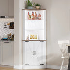 66 Tall Corner Cabinet With Led Light