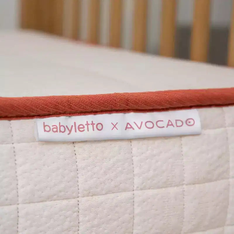 Babyletto Babyletto x Avocado Organic Crib Mattress 2-Stage and 100% Nontoxic - White