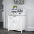 Key West Secretary Desk with Storage Cabinet by Bush Furniture