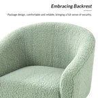 Sheila Modern 30 W Boucle Armchair with Solid Wood Legs Set of 2 by HULALA HOME