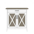 Key West Secretary Desk with Storage Cabinet by Bush Furniture