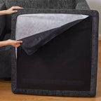 Belffin Chenille Ottoman Module - Modular Storage Footrest with Skin-Friendly Fabric & Quick-Install Design