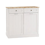 Kitchen Trash Cabinet with 2 Drawers