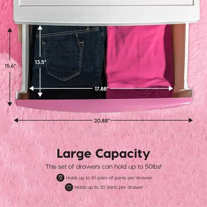 4 Drawer Wide Storage Drawer