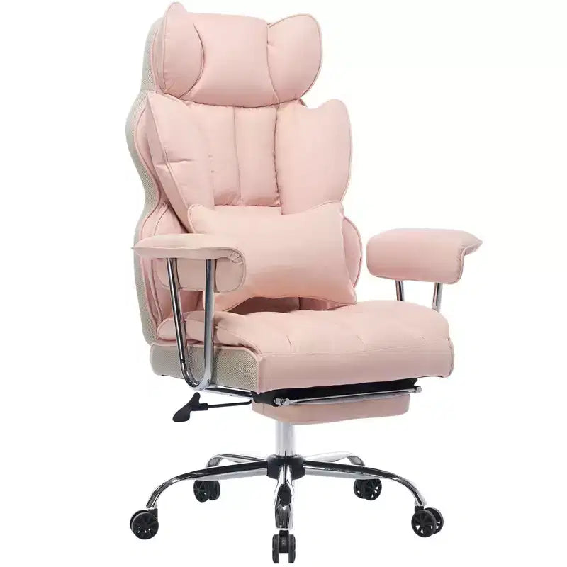Efomao Ergonomic Desk Office Chair 400LBS, Big and Tall PU Leather Computer Chair, Executive Desk Chair with Footrest and Lumbar Support