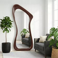 Dovelina 71H*31W Asymmetrical Full Length Mirror Decorative Leaning Mirror Modern Bathroom Mirror for Living Room Dining Room Entryway Bedroom