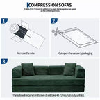 80.7 5-in-1 Convertible Sleeper Sofa Bed aï¿?Corduroy, 1200 lbs, No Assembly