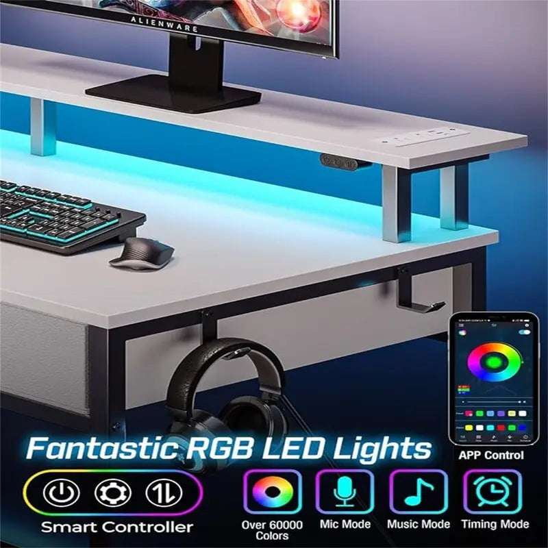 Computer Desk with Power