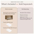 Babyletto Palma 8-in-1 Convertible All-Stages Crib with Bassinet & Toddler Bed Kits