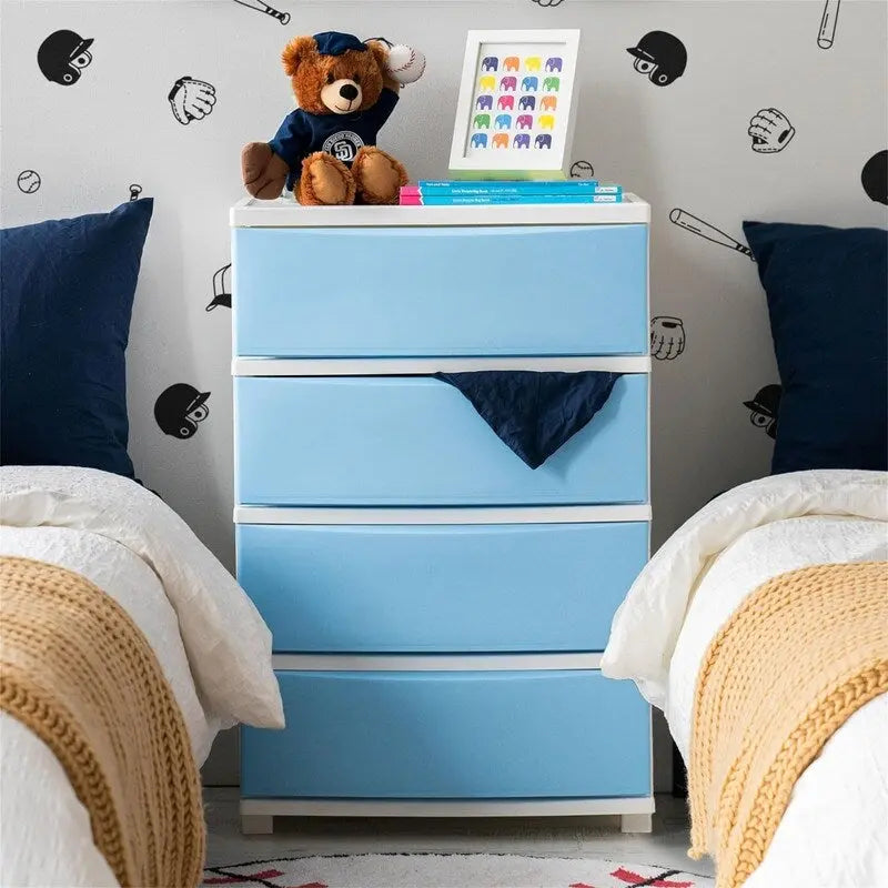 4 Drawer Wide Storage Drawer