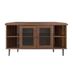 Middlebrook 48-inch Glass Door Corner TV Stand