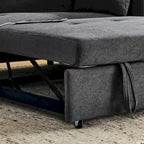 54 Pull-Out Sleeper Sofa Bed Double Seat Recliner Sofa Bed