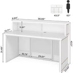 Lantine Reception Desk with Counter