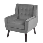 Set of 2 Velvet Living Room Accent Chair Upholstered Armchair