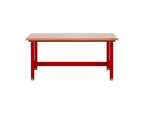 Heavy Duty 60 Adjustable Height Workbench Table with Wood Top