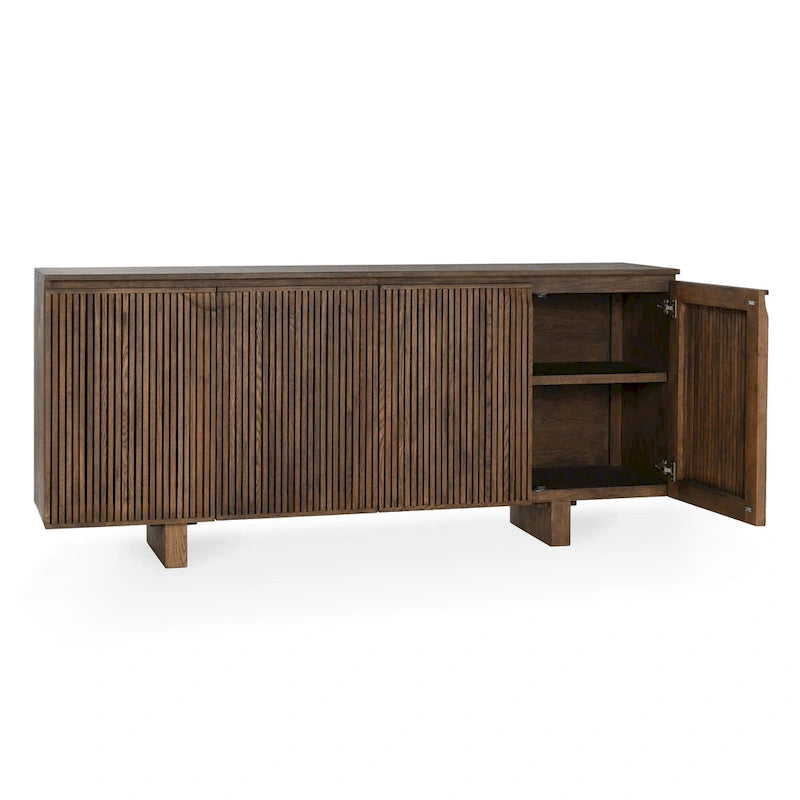 Classic Home Roya Oak Veneer Sideboard Buffet