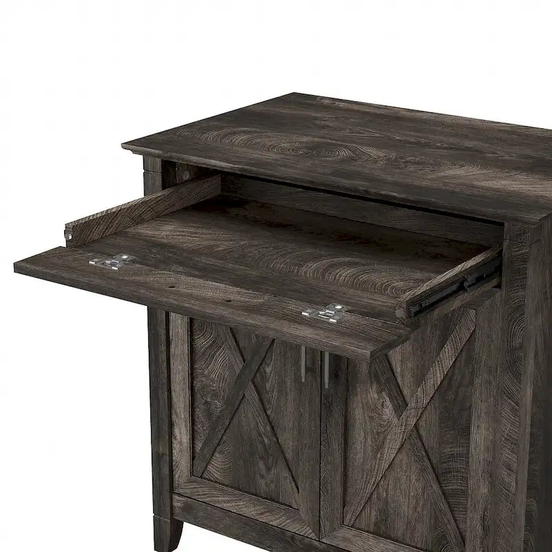 Key West Secretary Desk with Storage Cabinet by Bush Furniture