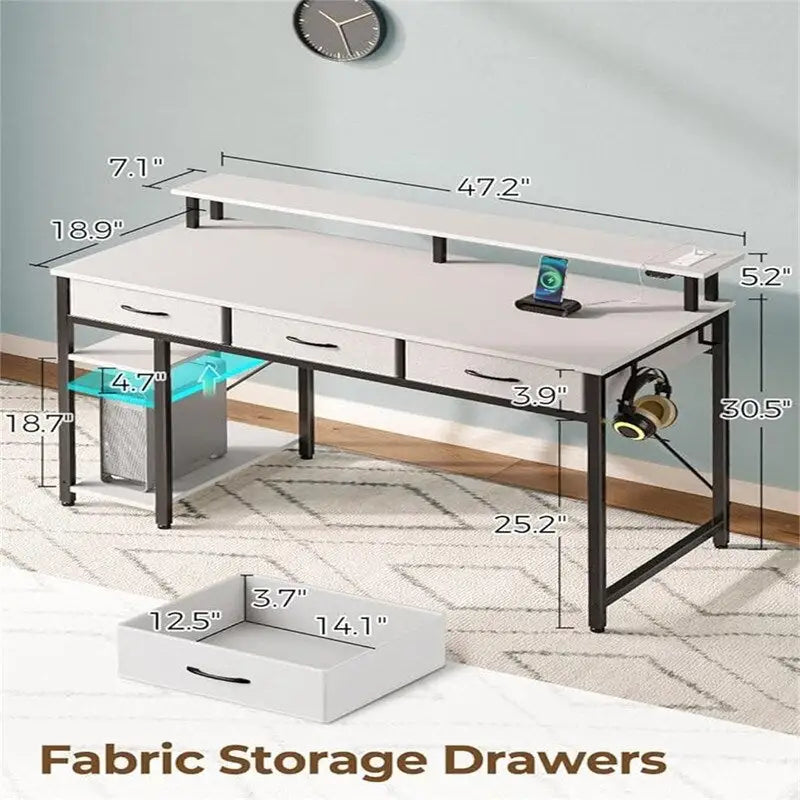 Computer Desk with Power