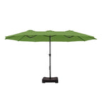 MAISON ARTS 15ft Double-Sided Patio Extra Large Twin Umbrella with Base Included