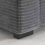 106 Convertible L Shaped Sectional Sofa Corduroy Corner Couch with Armrest Storage Cup Holders USB Charger Oversized Comfy Modular Sofa