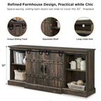 Farmhouse Fireplace TV Stand, Entertainment Center, Media Console