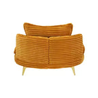 Modern Accent Chair with Ottoman, Upholstered Oversized Single Sofa Couch, Deep Seat Lounge Chair with Footrest for Bedroom Living Room Office