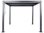 Gazebo Metallo 296 cm 296 cm Nero