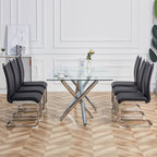 Modern Dining Chairs PU Faux Leather set of 4
